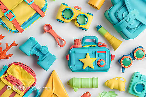 夏日旅行玩具集合 粘土产品的创意与乐趣